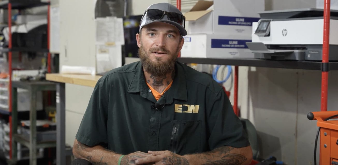 Electrical works employee