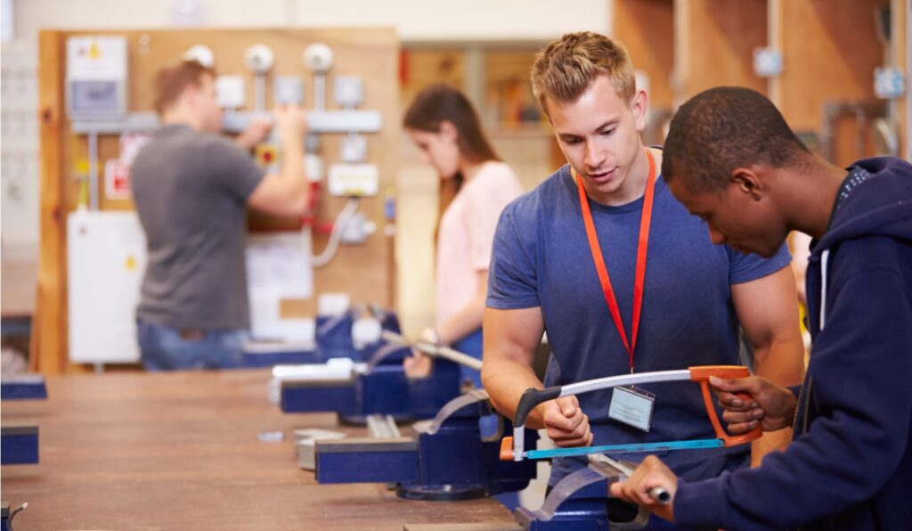 An engineering college classroom